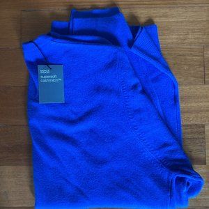 Marks & Spencer Cashmilon Sweater / Cobalt Blue / Medium